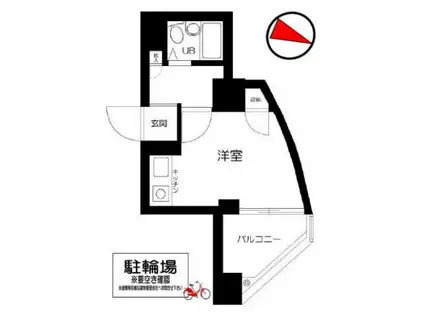 ダイホープラザ高田馬場II(1K/6階)の間取り写真