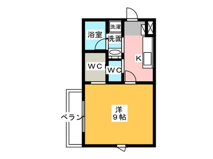 PHOENIX AOI(1K/1階)の間取り写真