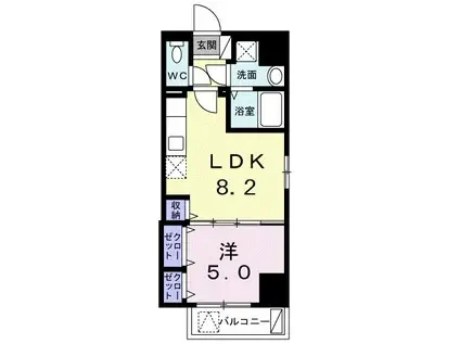 アンノアン グランデ(1LDK/3階)の間取り写真