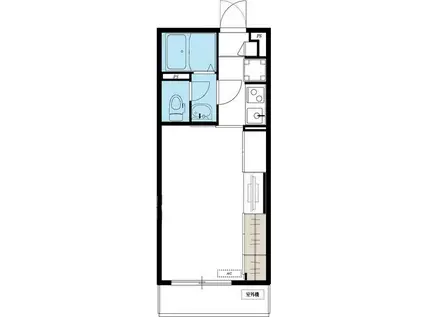 リブリゼンバ(1K/1階)の間取り写真