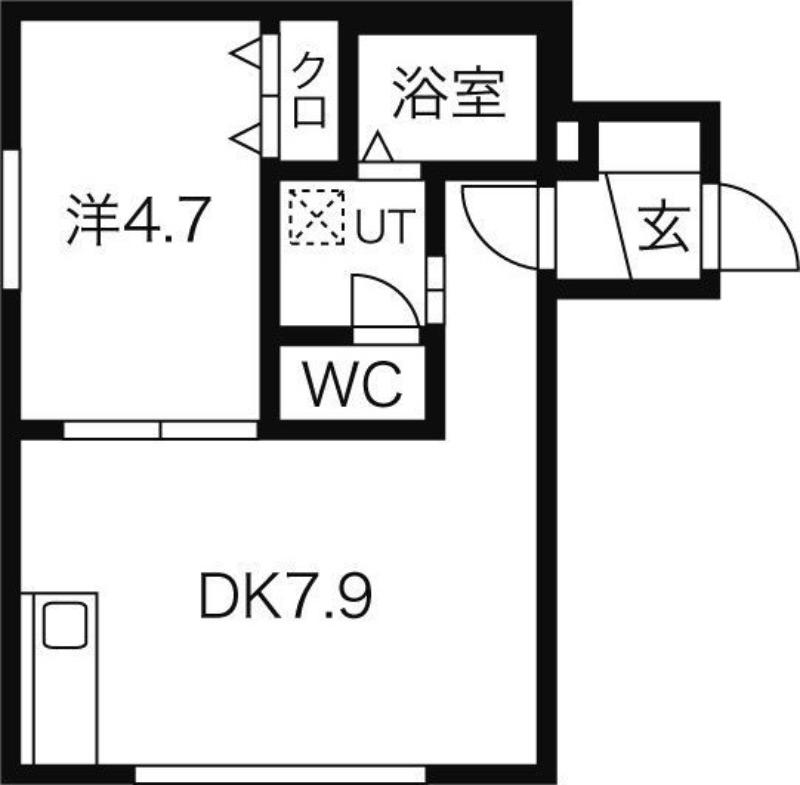 ソレアード(1LDK/3階)の間取り写真