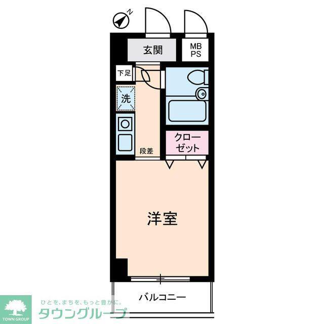 アムス川崎(ワンルーム/7階)の間取り写真