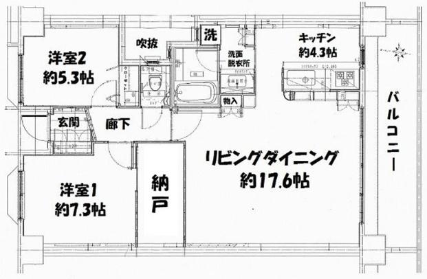 Fステージ赤嶺ステーション(2LDK/10階)の間取り写真