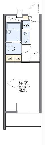レオパレスフリーダム(1K/3階)の間取り写真