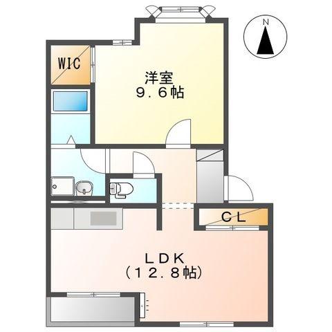 メゾン M(1LDK/2階)の間取り写真