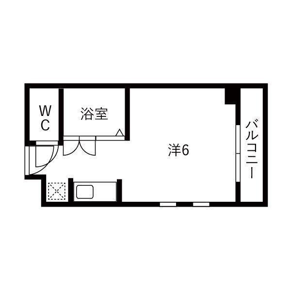 プレアール南春日丘(ワンルーム/3階)の間取り写真