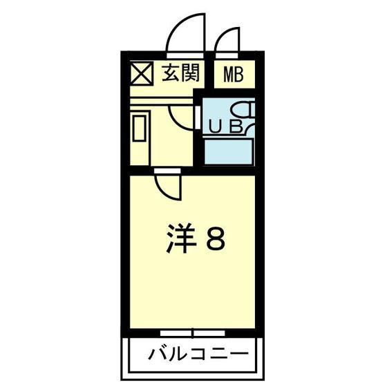プレアール田崎(1K/5階)の間取り写真