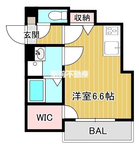 NINE TREE千歳(ワンルーム/1階)の間取り写真