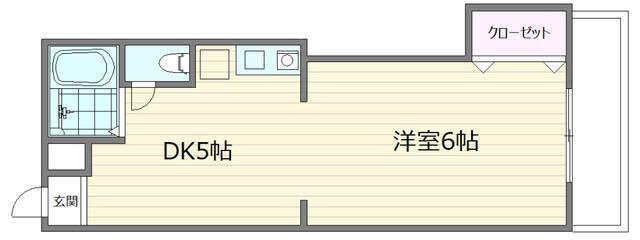 シティハウス高南(1DK/2階)の間取り写真