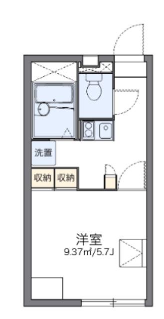レオパレスカンタービレ(1K/2階)の間取り写真