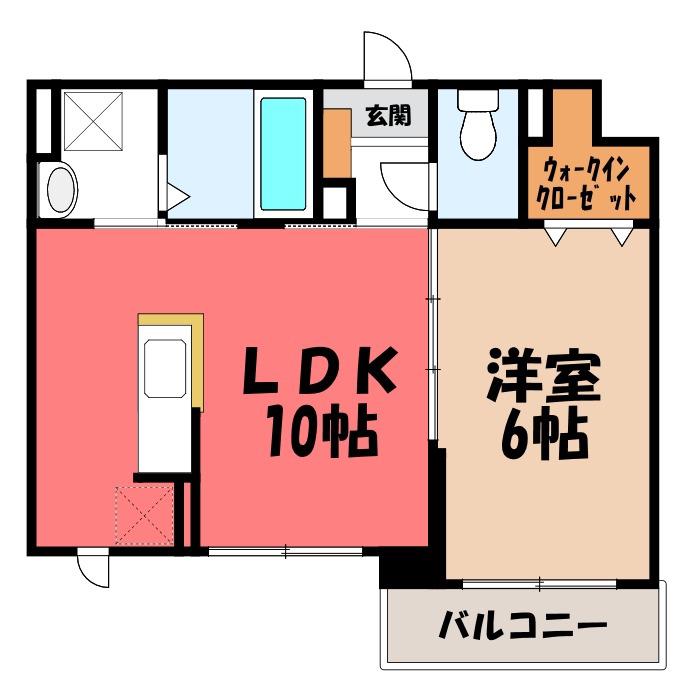 YSアビタシオンII(1LDK/3階)の間取り写真