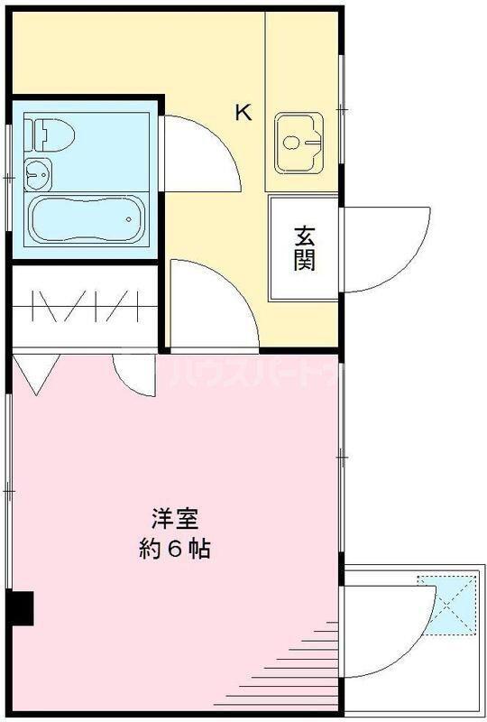コーポ清水(1K/3階)の間取り写真