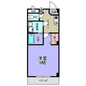 メヘルバン本州(1K/2階)の間取り写真