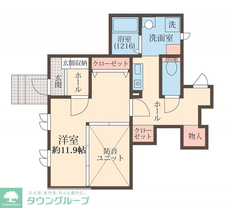 ベル レゾナンス(1K/1階)の間取り写真