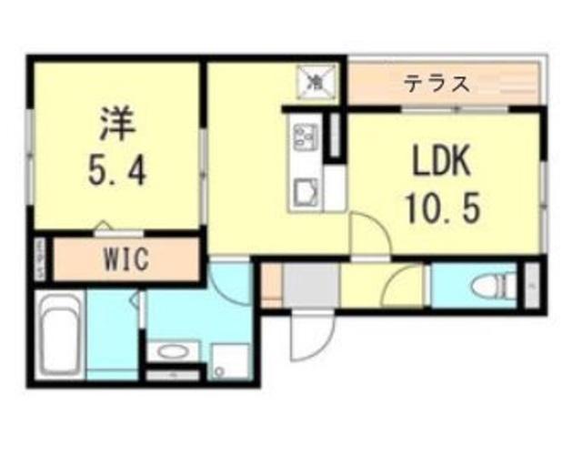 LES ENS FAMIIAUX M(1LDK/2階)の間取り写真