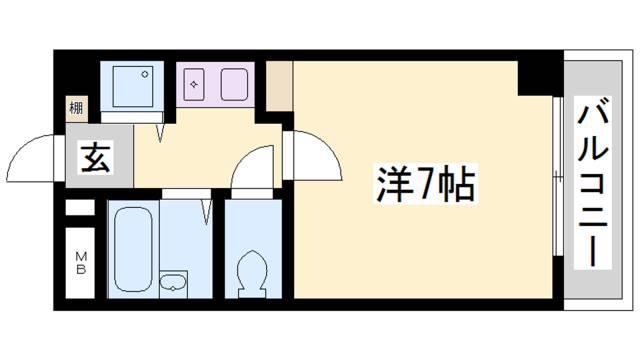 SYOWA EXCEL VIEW KOBE(1K/4階)の間取り写真