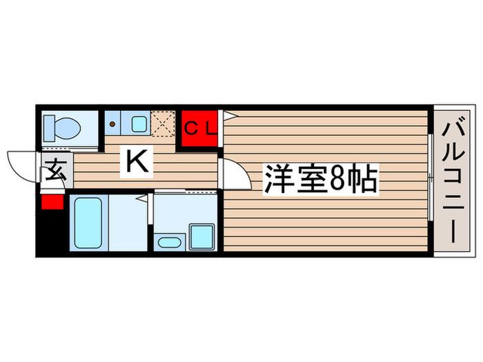SK拾弐番館(1K/2階)の間取り写真