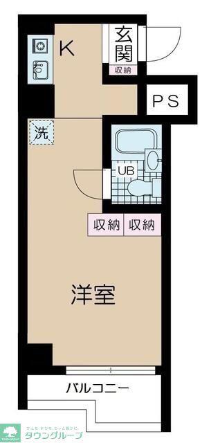 クレイル両国(ワンルーム/5階)の間取り写真