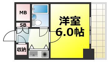 AXIS LIFE SAKURAGAWA(1K/10階)の間取り写真