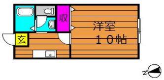 片島サンプラザ(ワンルーム/1階)の間取り写真