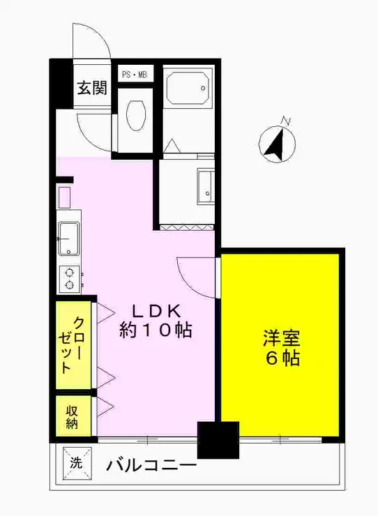 パレドール小岩 1階階 間取り