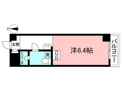 モリノセザンヌI(ワンルーム/1階)の間取り写真