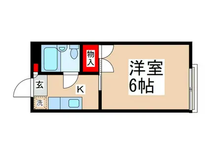 メゾン豊玉(1K/2階)の間取り写真