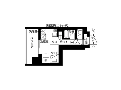ルフォンエチュード亀有(ワンルーム/2階)の間取り写真