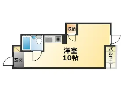 リッチライフ甲子園I(1K/3階)の間取り写真