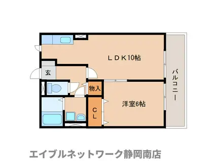 ビックヴァレー(1LDK/1階)の間取り写真
