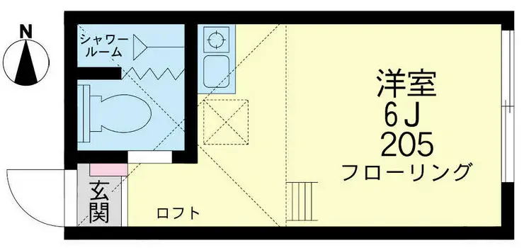 ユナイト鶴見イスタンブール 2階階 間取り