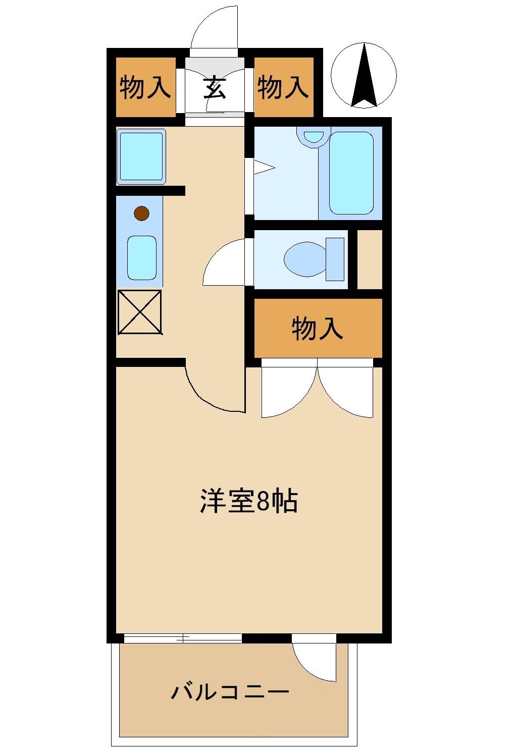 石井マンション(1K/3階)の間取り写真