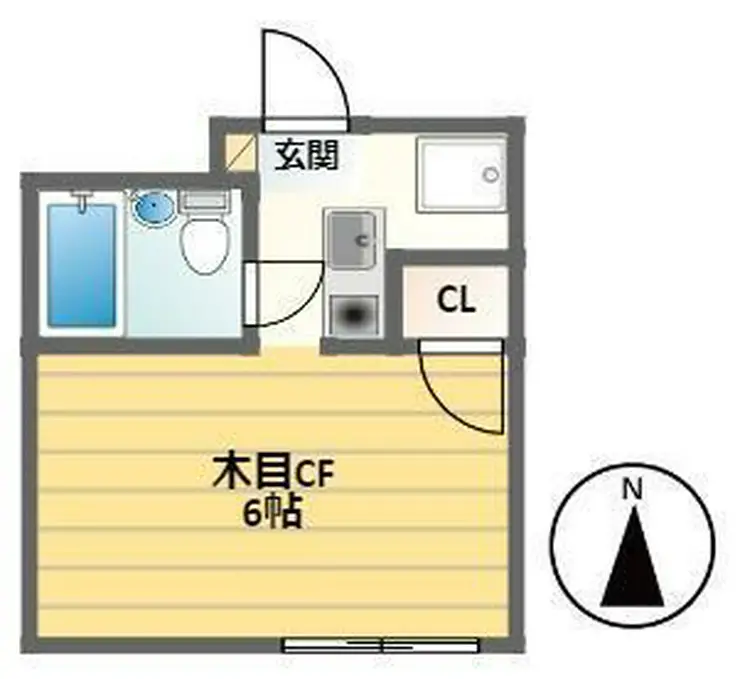 スカイコート中野南台 4階階 間取り