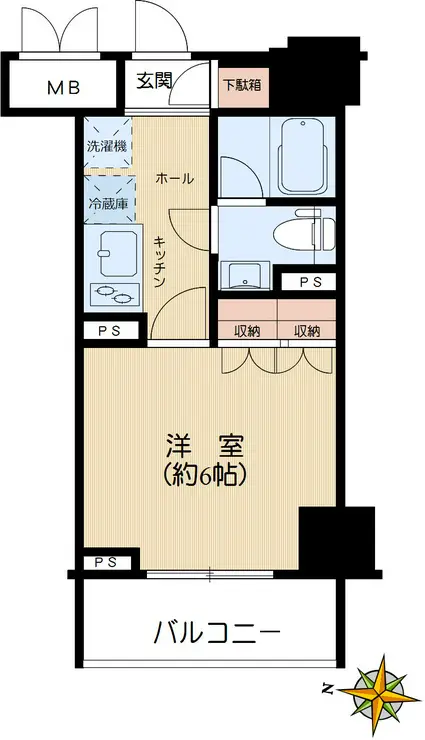コンフォリア文京春日 7階階 間取り