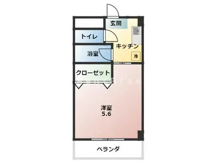 名鉄名古屋本線 妙興寺駅 徒歩25分 3階建 築31年(ワンルーム/2階)の間取り写真