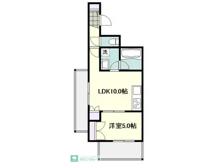 イースト SEDONA(1LDK/4階)の間取り写真