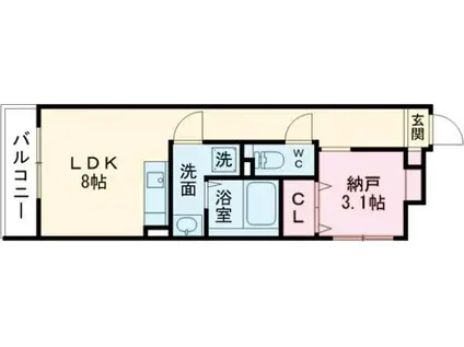 S-MOVE大阪鶴見(ワンルーム/1階)の間取り写真