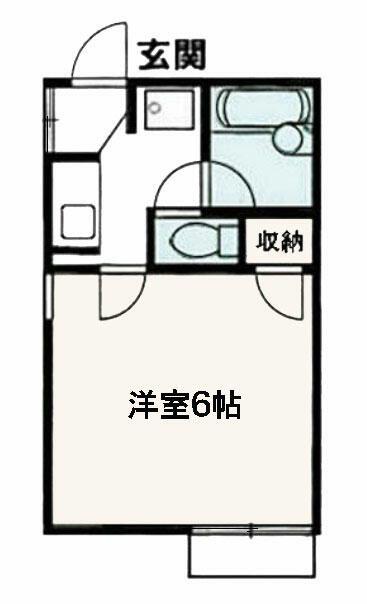 ホワイトレジデンスI(1K/1階)の間取り写真