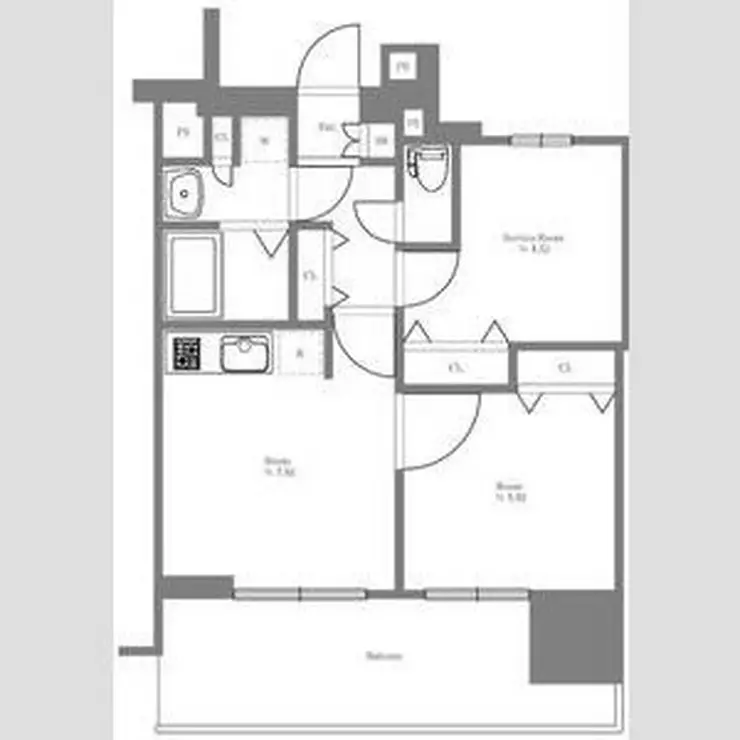 エステムプラザTOKYO RISE 5階階 間取り