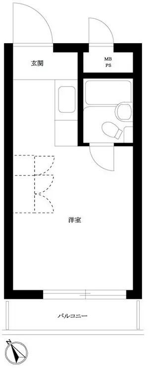 メゾン・ド・タンブール 2階階 間取り