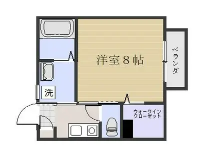 LA・グランメール・ニ中(1K/2階)の間取り写真