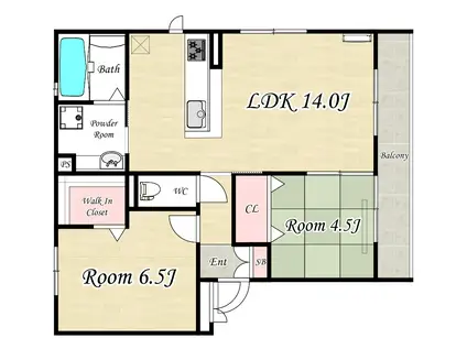 PASTORAL・ENT OKAMACHI(1SLDK/3階)の間取り写真