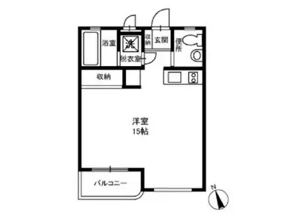 メゾンアンドー(ワンルーム/1階)の間取り写真