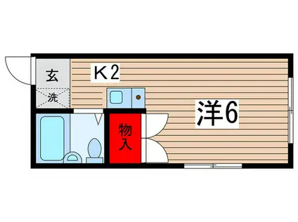 スペース4(1K/1階)の間取り写真