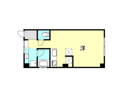 アクロス御崎(1K/1階)の間取り写真