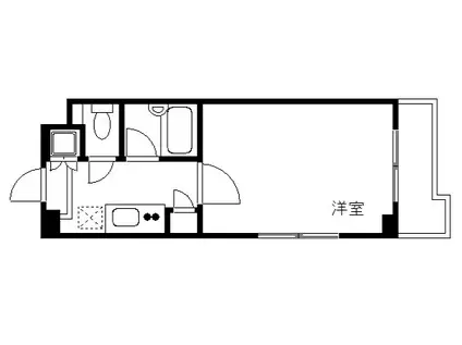 ルーブル新宿西落合参番館(1K/4階)の間取り写真