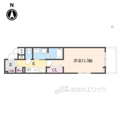 たばさはうすⅡ(1K/2階)の間取り写真