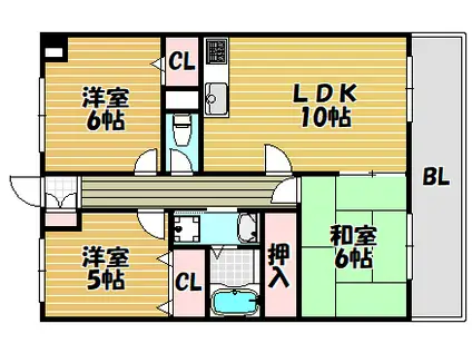 ヴィラフィオーレ(3LDK/1階)の間取り写真