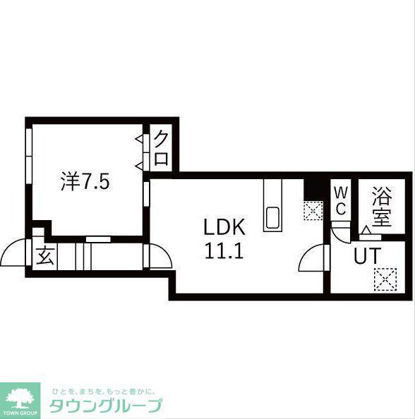 アイリス渋谷(1LDK/B1階)の間取り写真
