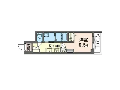 αST MUKOGAOKA(1K/2階)の間取り写真